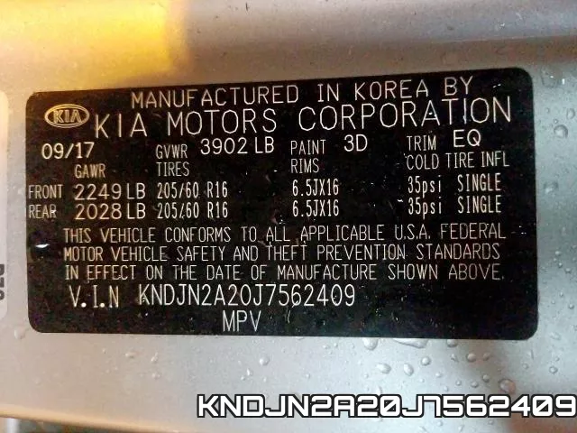 KNDJN2A20J7562409 фото 2