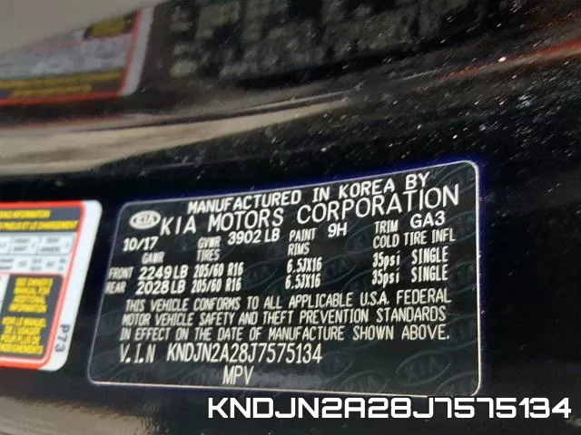 KNDJN2A28J7575134 фото 2