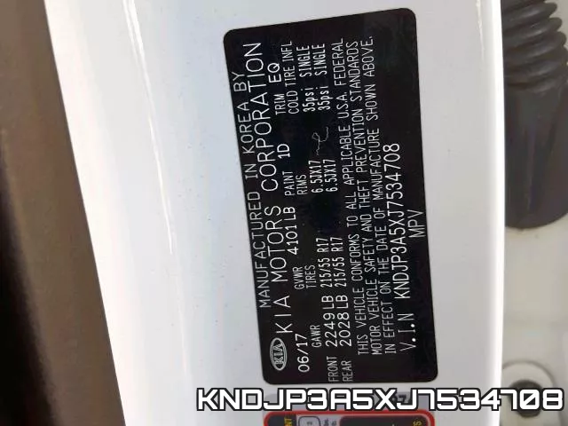 KNDJP3A5XJ7534708 фото 2