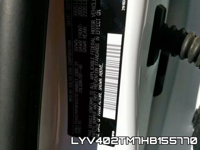 LYV402TM7HB155770 фото 2