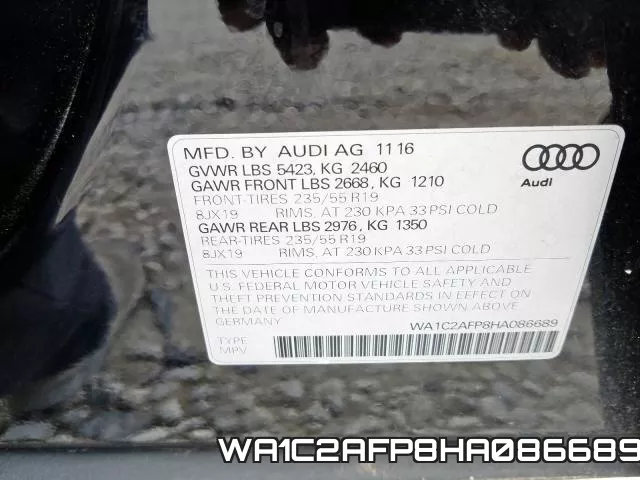 WA1C2AFP8HA086689 фото 2