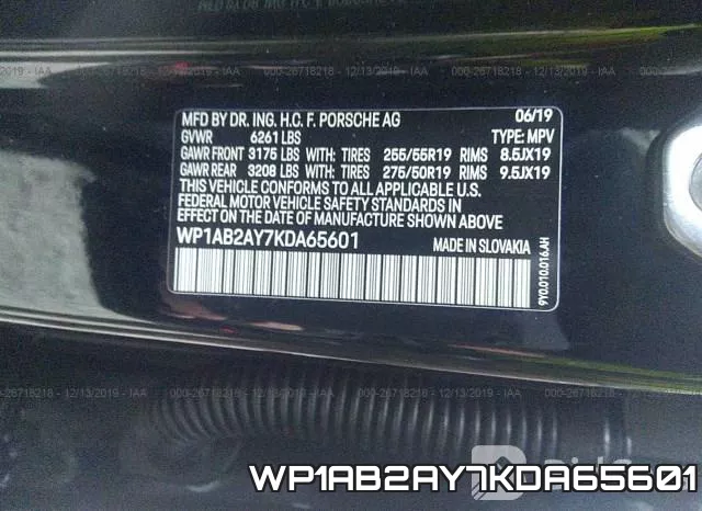 WP1AB2AY7KDA65601 фото 7