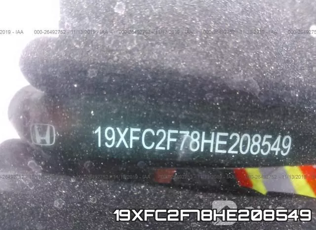19XFC2F78HE208549 фото 8