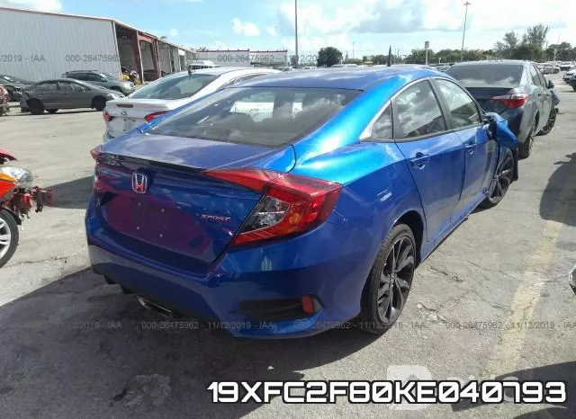 19XFC2F80KE040793 фото 3