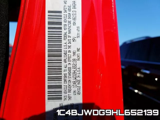 1C4BJWDG9HL652139 фото 2