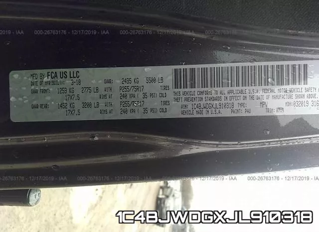 1C4BJWDGXJL910318 фото 10