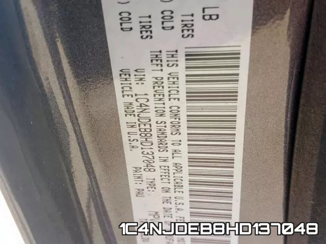1C4NJDEB8HD137048 фото 2