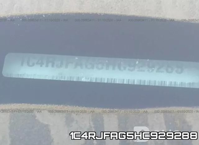 1C4RJFAG5HC929288 фото 9
