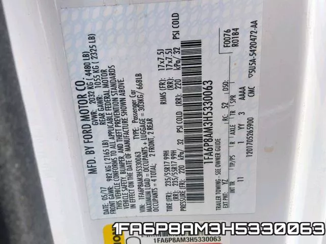 1FA6P8AM3H5330063 фото 2