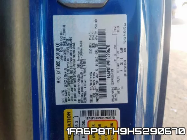 1FA6P8TH9H5290670 фото 2