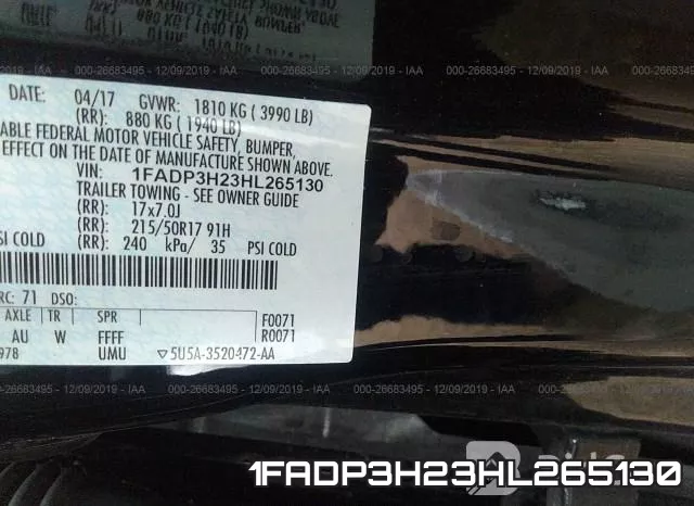 1FADP3H23HL265130 фото 10