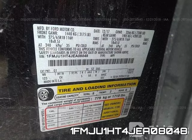 1FMJU1HT4JEA08048 фото 8