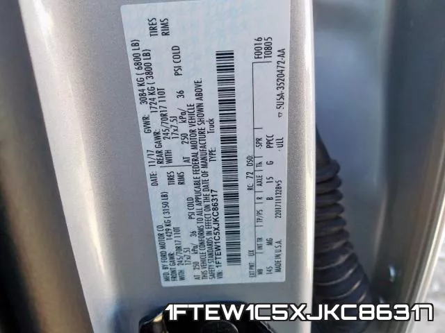 1FTEW1C5XJKC86317 фото 2