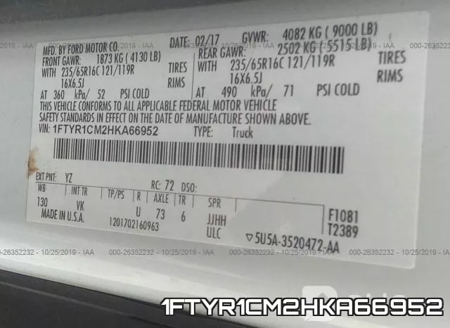1FTYR1CM2HKA66952 фото 10