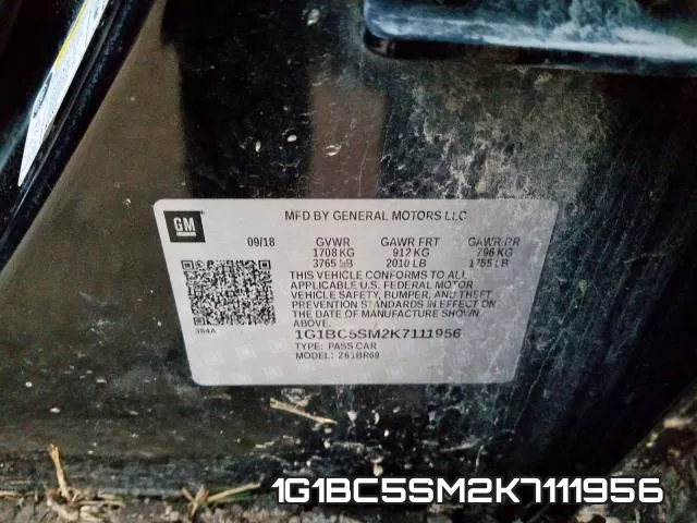 1G1BC5SM2K7111956 фото 2
