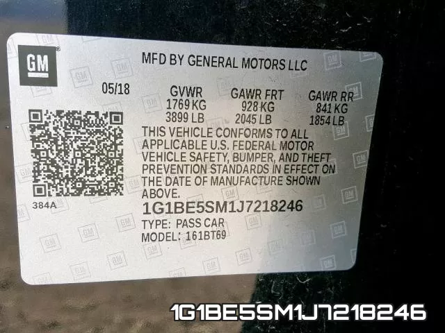 1G1BE5SM1J7218246 фото 2