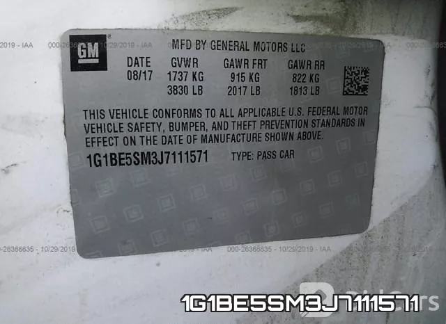 1G1BE5SM3J7111571 фото 8