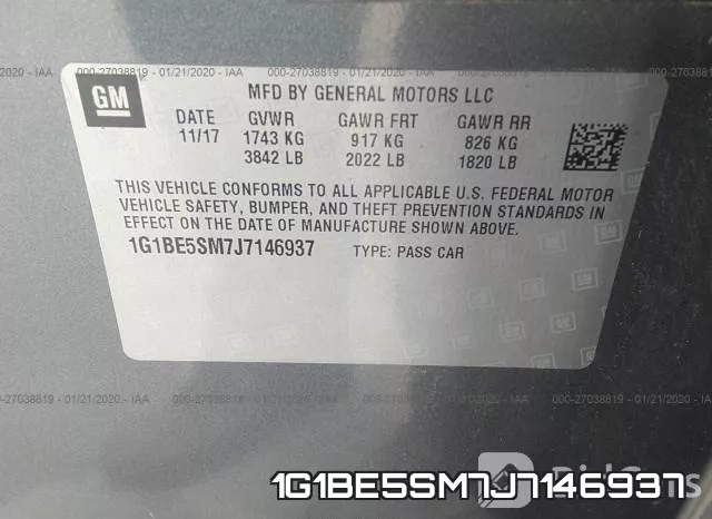 1G1BE5SM7J7146937 фото 7