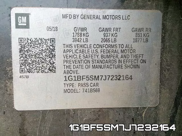 1G1BF5SM7J7232164 фото 2