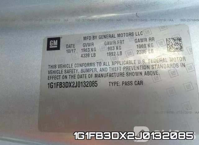 1G1FB3DX2J0132085 фото 5