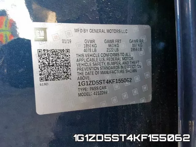 1G1ZD5ST4KF155062 фото 2