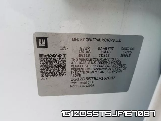 1G1ZD5ST5JF167087 фото 2