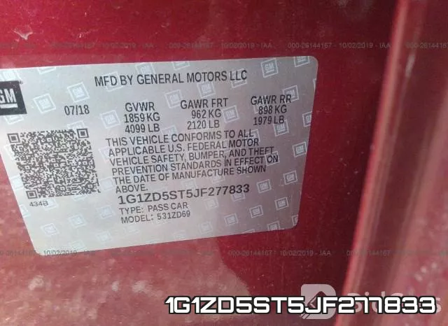 1G1ZD5ST5JF277833 фото 8