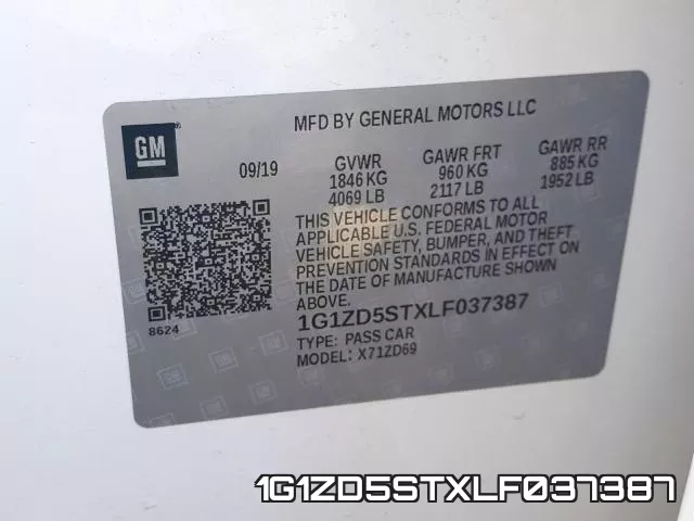 1G1ZD5STXLF037387 фото 2