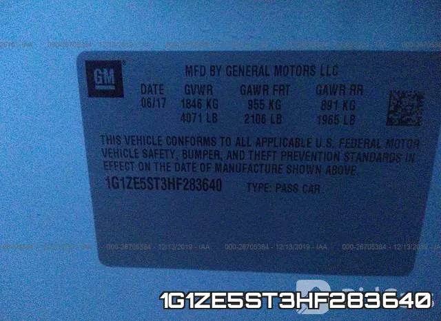 1G1ZE5ST3HF283640 фото 9