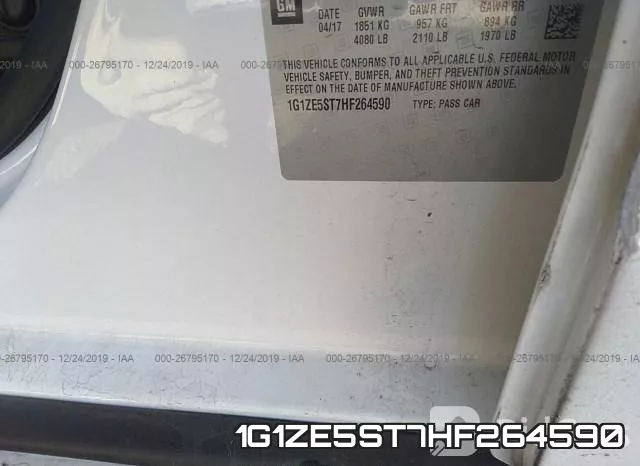 1G1ZE5ST7HF264590 фото 6
