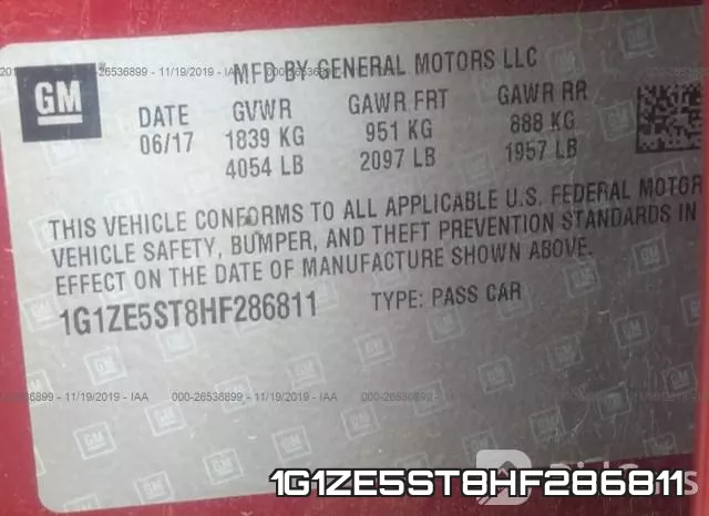 1G1ZE5ST8HF286811 фото 7