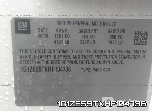 1G1ZE5STXHF104736 фото 9