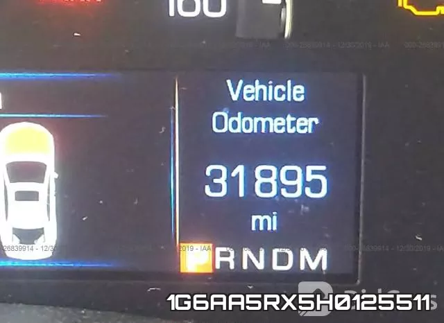 1G6AA5RX5H0125511 фото 5