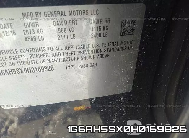1G6AH5SX0H0169826 фото 7