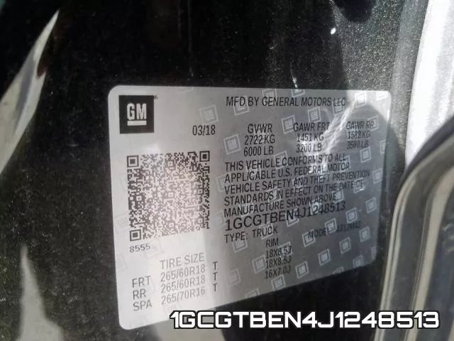 1GCGTBEN4J1248513 фото 2
