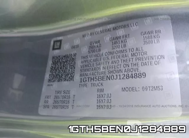 1GTH5BEN0J1284889 фото 5