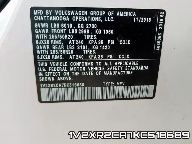 1V2XR2CA7KC518689 фото 2