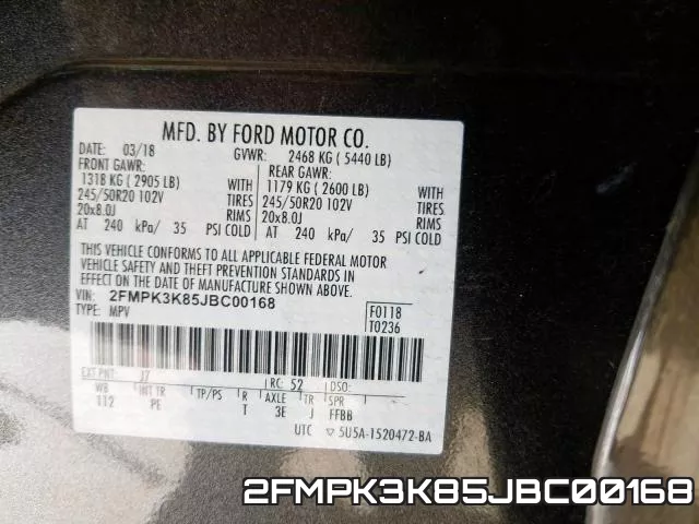 2FMPK3K85JBC00168 фото 2