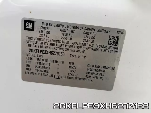 2GKFLPE3XH6270163 фото 2