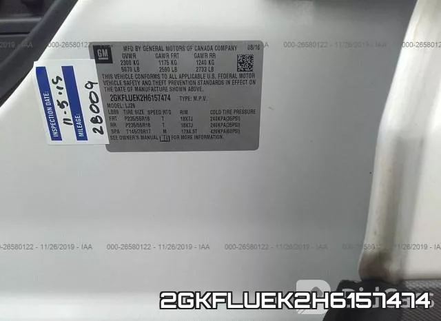 2GKFLUEK2H6157474 фото 6