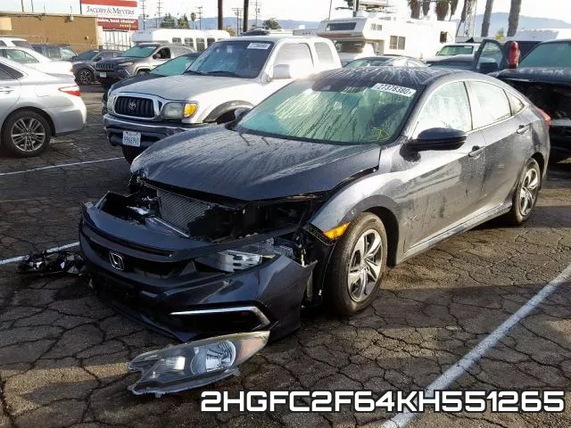 2HGFC2F64KH551265 фото 2