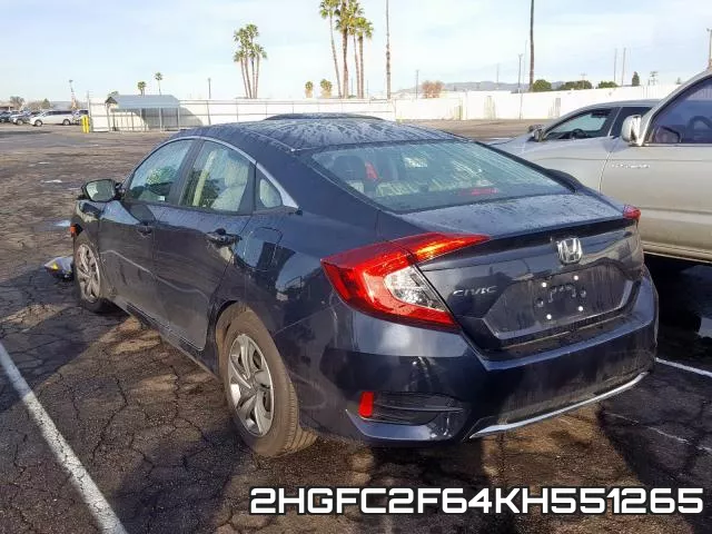 2HGFC2F64KH551265 фото 3