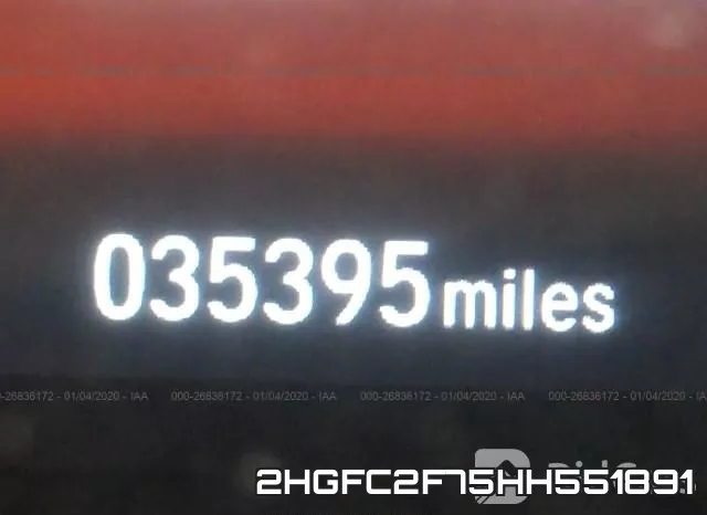 2HGFC2F75HH551891 фото 4