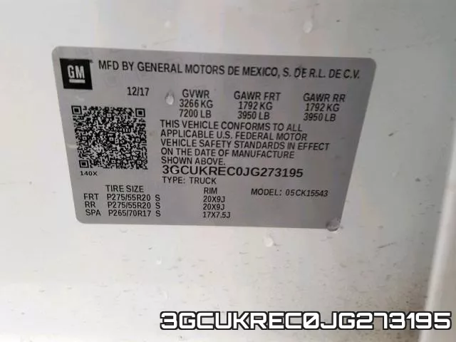 3GCUKREC0JG273195 фото 2