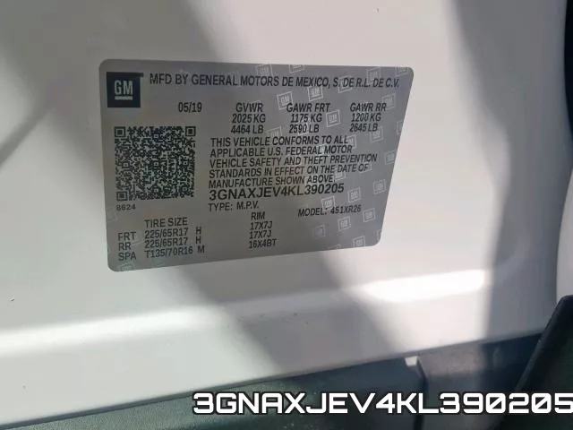 3GNAXJEV4KL390205 фото 2