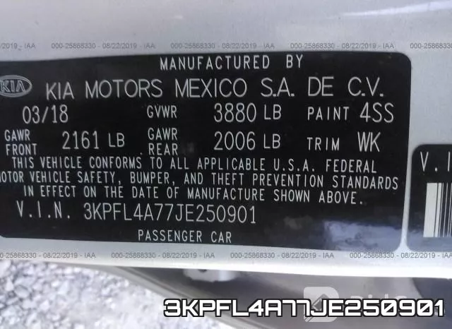 3KPFL4A77JE250901 фото 6
