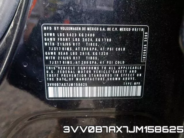 3VV0B7AX7JM158625 фото 2