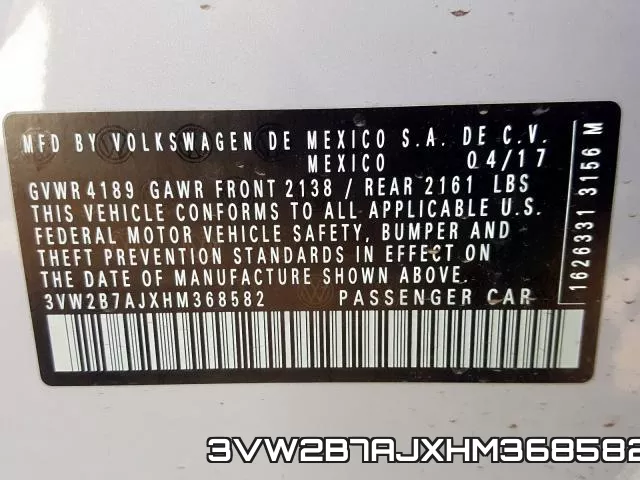 3VW2B7AJXHM368582 фото 2