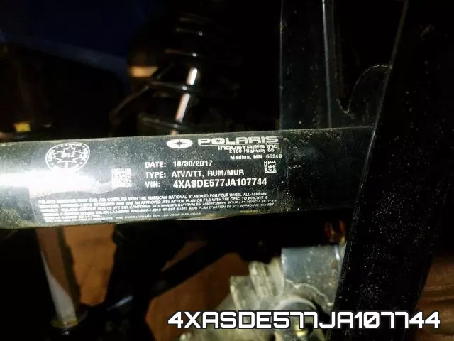 4XASDE577JA107744 фото 2