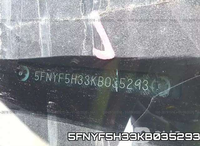 5FNYF5H33KB035293 фото 10